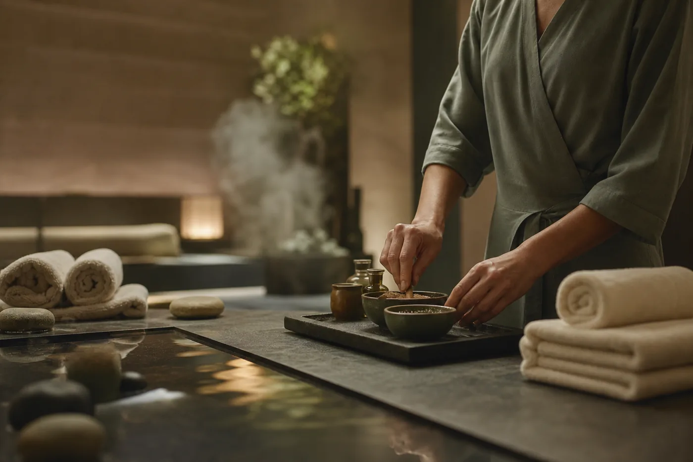 Luma Spa brand photography