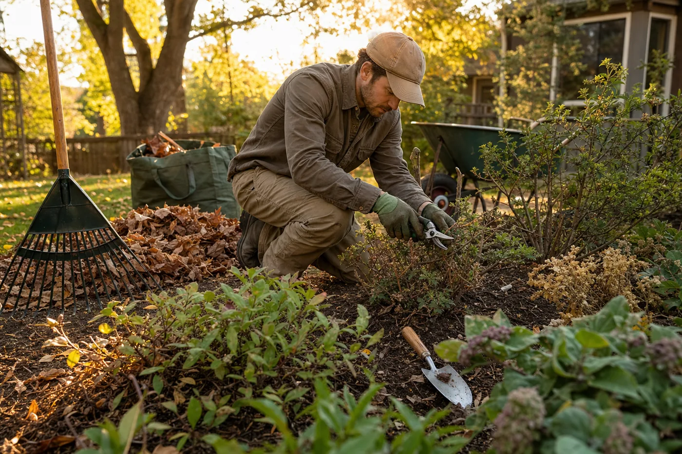 Care: monthly cutback landscaping photography